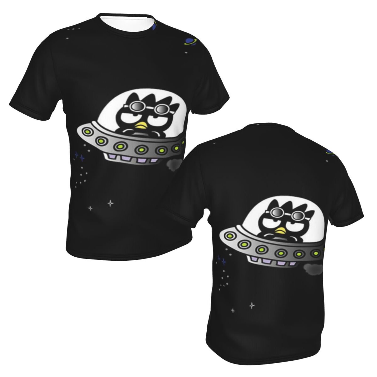 Unisex Badtz Maru T Shirts 3D Printed Short Sleeve Shirts Casual Graphics Tees For Adult Men Women